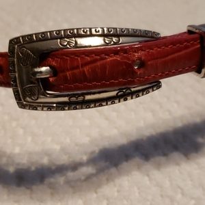 Brighton Red  Leather Belt  Size M 30